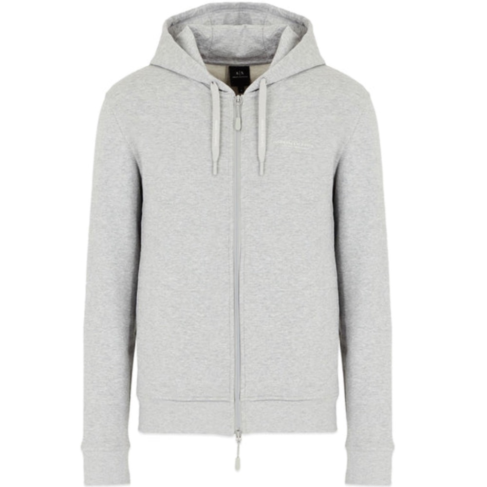 NWT Armani Exchange Loopback Full Zip Hood - Grey